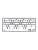 Drahtlose Tastatur Trust 24651 Qwerty US Silberfarben Schwarzweiß | Tienda24 Tienda24.eu