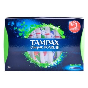 Super Tampons Pearl Compak Tampax Tampax Pearl Compak (36 uds)