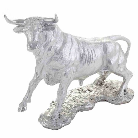 Decorative Figure Alexandra House Living Silver Polyresin Bull 17 x 32 x 43 cm by Alexandra House Living, Collectables - Ref:...