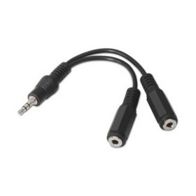 Audio Jack (3.5 mm) Splitter Cable NANOCABLE 15 cm Black 15 cm by NANOCABLE, HDMI - Ref: S7835813, Price: 6,87 €, Discount: %