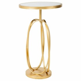 Mesa de apoio Alexandra House Living Ouro Vidro Madeira MDF 35 x 61 x 35 cm de Alexandra House Living, Jogos de móveis - Ref:...