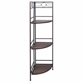 Corner Shelves Alexandra House Living Black Golden Metal MDF Wood 36 x 126 x 50 cm by Alexandra House Living, Corner Shelves ...