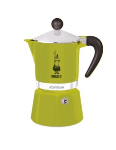 Cafeteira Italiana Bialetti Rainbow Verde Metal Alumínio Termoplástico 270 ml de Bialetti, Cafeteiras italianas - Ref: S91395...