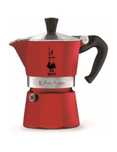 Cafeteira Italiana Bialetti Moka Vermelho 3 Kopjes Metal Alumínio (3 Unidades) de Bialetti, Cafeteiras italianas - Ref: S9139...