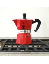 Cafetera Italiana Bialetti Moka Rojo 3 Tazas Metal Aluminio (3 Unidades) | Tienda24 Tienda24.eu