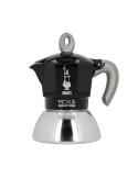 Cafettiera Italiana Bialetti Moka Induction Nero Metallo Acciaio inossidabile Alluminio 100 ml 2 Tazze da Bialetti, Moke e ca...