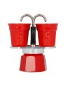 Cafetière Italienne Bialetti 2 Tasses Rouge Métal Aluminium 100 ml | Tienda24 Tienda24.eu