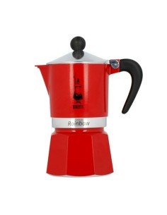 Cafeteira Italiana Bialetti Rainbow 6 Copos Vermelho Metal Alumínio 240 ml 300 ml de Bialetti, Cafeteiras italianas - Ref: S9...