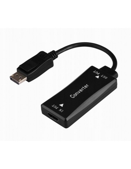 Adaptador DisplayPort a HDMI GEMBIRD A-HDMIF30-DPM-01 Negro 15 cm | Tienda24 Tienda24.eu