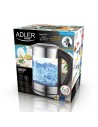 Hervidor Adler AD 1247 Cristal Gris Acero Vidrio 2200 W 1,7 L | Tienda24 Tienda24.eu