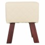 Tabouret Alexandra House Living PVC Bois MDF 30 x 47 x 36 cm de Alexandra House Living, Chaises et canapés - Réf : D1630268, ...