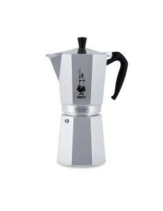 Cafetera Italiana Negro Plateado Acero 6 Tazas | Tienda24 Tienda24.eu