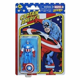 Figuras de Ação Marvel Legends Retro Series: Captain America de Marvel, Bonecos e figuras de ação - Ref: S7837055, Preço: 16,...