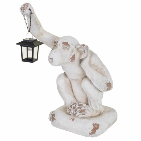 Decorative Figure Alexandra House Living White Magnesium Monkey 35 x 58 x 36 cm | Tienda24 - Global Online Shop Tienda24.eu