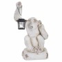 Decorative Figure Alexandra House Living White Magnesium Monkey 35 x 58 x 36 cm | Tienda24 - Global Online Shop Tienda24.eu