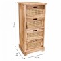 Cassettiera Alexandra House Living Canna Legno di paulownia 29 x 75 x 35 cm | Tienda24 - Global Online Shop Tienda24.eu