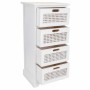 Cómoda Alexandra House Living Branco Cana Madeira de paulónia Madeira MDF 29 x 75 x 35 cm | Tienda24 - Global Online Shop Tienda24.eu