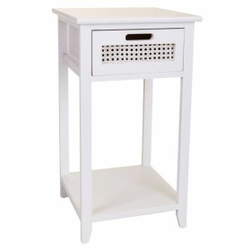 Mesa de Cabeceira Alexandra House Living Branco 35 x 63 x 35 cm de Alexandra House Living, Mesinhas de cabeceira - Ref: D1630...