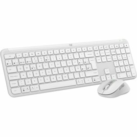 Clavier Logitech Blanc Espagnol Qwerty QWERTY de Logitech, Claviers - Réf : S7838108, Prix : 123,64 €, Remise : %