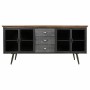 Buffet Alexandra House Living Marron Gris Bois Métal 42 x 74 x 164 cm | Tienda24 - Global Online Shop Tienda24.eu