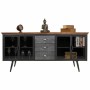 Buffet Alexandra House Living Marron Gris Bois Métal 42 x 74 x 164 cm | Tienda24 - Global Online Shop Tienda24.eu