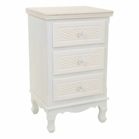 Mesa de Cabeceira Alexandra House Living Branco Creme 33 x 68 x 41 cm de Alexandra House Living, Mesinhas de cabeceira - Ref:...