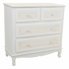 Cómoda Alexandra House Living Branco Creme Metal madeira de pinho Madeira MDF 40 x 81 x 80 cm de Alexandra House Living, Cómo...