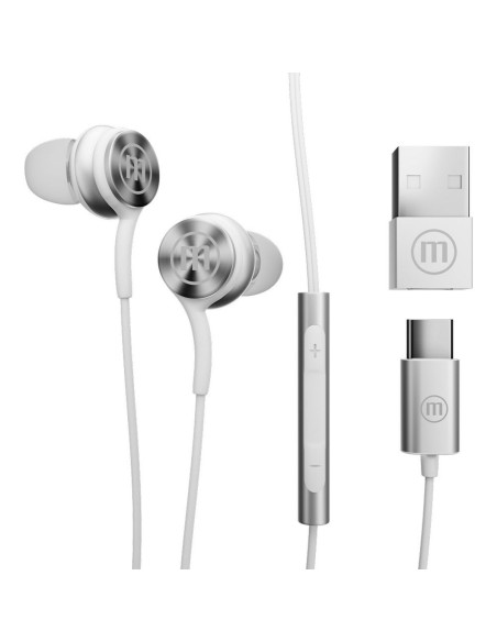 Auriculares con Micrófono Maxell XC1 Blanco | Tienda24 Tienda24.eu