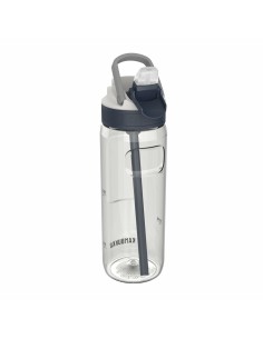 Bouteille Noir Transparent Plastique 1 L 8,3 x 23 x 8,3 cm (12 Unités) | Tienda24 Tienda24.eu