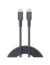 Câble USB-C vers USB-C Aukey CB-SCC101 Noir 1 m | Tienda24 Tienda24.eu