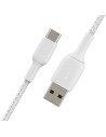 USB-C-Kabel auf USB Belkin CAB002BT3MWH Weiß 3 m | Tienda24 Tienda24.eu