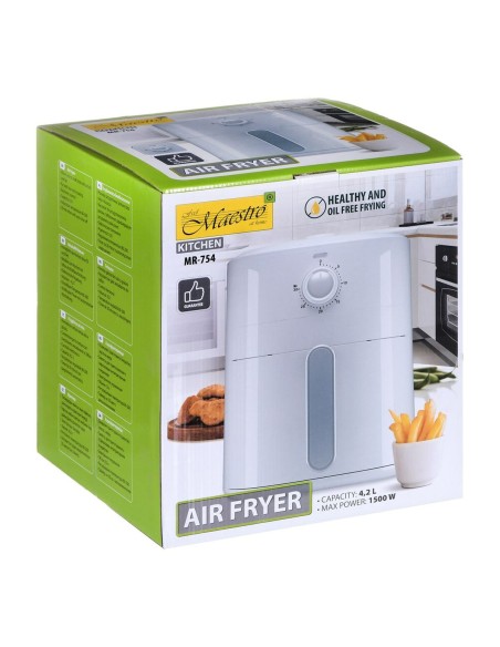 Freidora sin Aceite Feel Maestro MR-754 Blanco 1500 W 4,2 L | Tienda24 Tienda24.eu