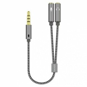 Adaptador Jack 3.5 mm Fêmea para Macho Aisens A128-0415 Preto Cinzento 25 cm de Aisens, Cabos HDMI - Ref: S7840271, Preço: 9,...