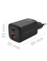 Wall Charger Qoltec 50766 Black | Tienda24 Tienda24.eu