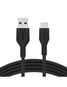 Cable USB-C a USB Belkin BOOST↑CHARGE Flex Negro 3 m | Tienda24 Tienda24.eu