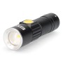 Lanterna LED EDM USB Recarregável Zoom Mini Preto Alumínio 120 Lm | Tienda24 - Global Online Shop Tienda24.eu