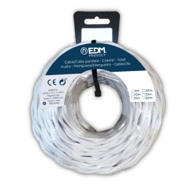 Cavo EDM 2 x 0,75 mm Bianco Tessile 5 m | Tienda24 - Global Online Shop Tienda24.eu