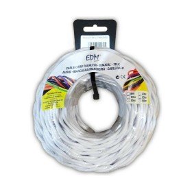 Cable EDM C01 2 x 0,75 mm White Textile 5 m | Tienda24 - Global Online Shop Tienda24.eu