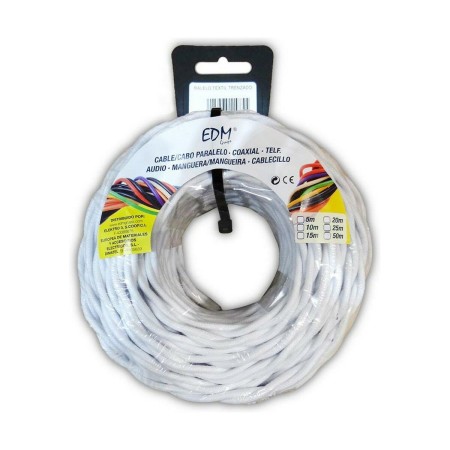 Kabel EDM 3 x 1 mm Weiß 5 m | Tienda24 - Global Online Shop Tienda24.eu