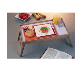 Folding Tray for Bed Wood White (50 x 30 x 22 cm) by BigBuy Home, Plates and dishes - Ref: S7901380, Price: 18,60 €, Discount: %