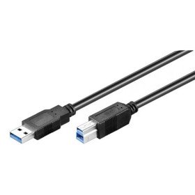 Cable USB A a USB B EDM Negro 1,8 m de EDM, Cables USB - Ref: S7901540, Precio: 6,88 €, Descuento: %