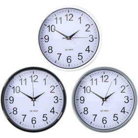 Orologio da Parete Ø 25 x 3 cm Multicolore polipropilene di BigBuy Home, Orologi da parete - Rif: S7901781, Prezzo: 9,64 €, S...