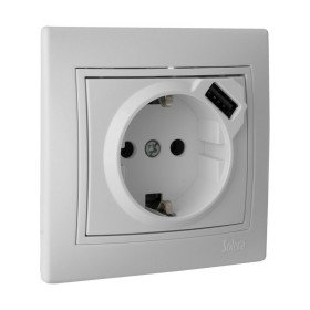 Plug socket Solera Bipolar Kitchen White 3500 W 25 A | Tienda24 - Global Online Shop Tienda24.eu