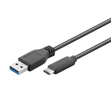 USB A to USB C Cable EDM Black 1 m | Tienda24 - Global Online Shop Tienda24.eu