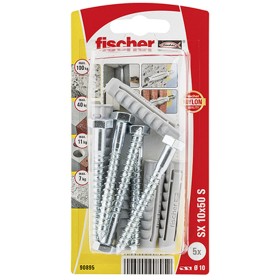 Chevilles et vis Fischer 5 Chevilles et vis (10 x 50 mm) de Fischer, Vis - Réf : S7901948, Prix : 5,53 €, Remise : %