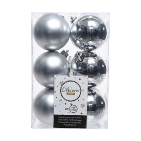 Bolas de Navidad Decoris 12 Unidades Plateado Plata Plástico Ø 6 cm de Decoris, Navidad - Ref: S7902044, Precio: 5,89 €, Desc...