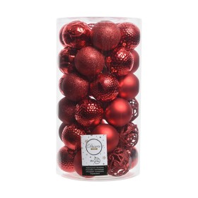 Bolas de Natal Decoris 37 Peças Vermelho Ø 6 cm de Decoris, Natal - Ref: S7902064, Preço: 17,07 €, Desconto: %