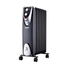 Radiador EDM Black Edition Preto/Cinzento 1500 W de EDM, Aquecedores e aquecedores halogéneos - Ref: S7902072, Preço: 76,18 €...