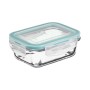 Lunch box 5five Blue Transparent Crystal 1,7 L 23 x 16,5 x 8,5 cm Rectangular | Tienda24 - Global Online Shop Tienda24.eu