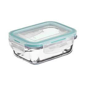 Lancheira 5five Azul Transparente Cristal 1,7 L 23 x 16,5 x 8,5 cm Retangular de 5five, Armazenamento de alimentos - Ref: S79...